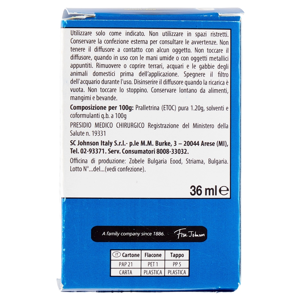 Raid Liquido Elettrico Ricarica, 60 Notti, Fiori d'Arancio, 36 ml